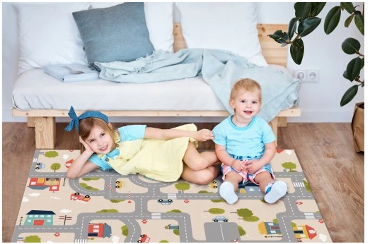 Vinylspielmatten für Kinder